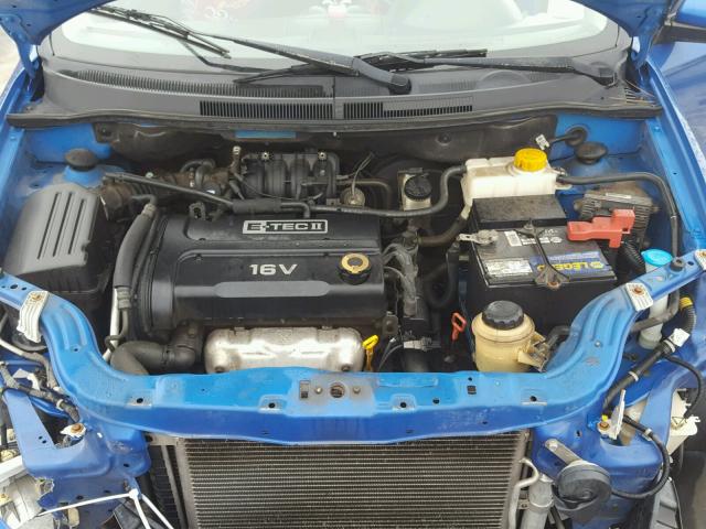 KL1TD56637B071841 - 2007 CHEVROLET AVEO BASE ლურჯი ფოტო 7