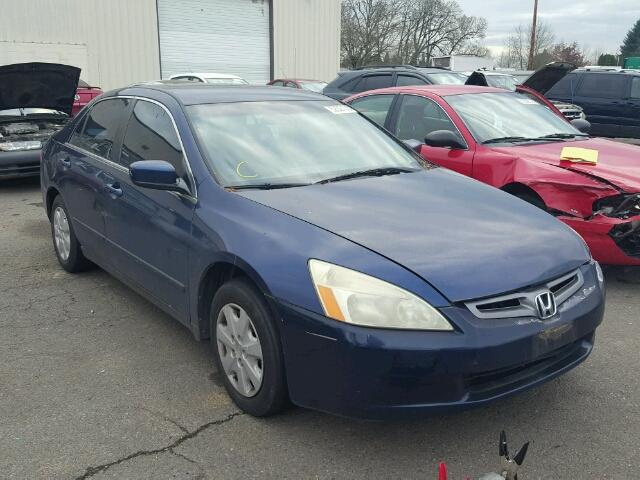 1HGCM56394A058271 - 2004 HONDA ACCORD LX BLUE photo 1