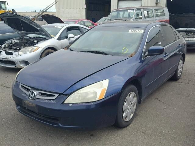 1HGCM56394A058271 - 2004 HONDA ACCORD LX BLUE photo 2