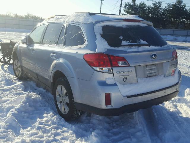 4S4BRBGC3C3297287 - 2012 SUBARU OUTBACK 2. SILVER photo 3