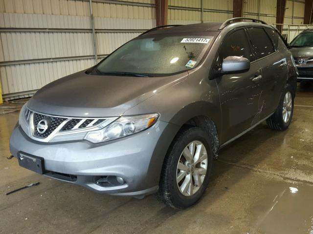 JN8AZ1MU2EW411471 - 2014 NISSAN MURANO S GRAY photo 2