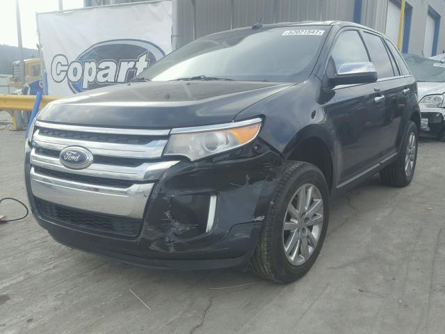 2FMDK3KC5DBB47595 - 2013 FORD EDGE LIMIT BLACK photo 2