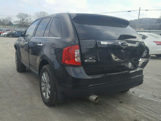 2FMDK3KC5DBB47595 - 2013 FORD EDGE LIMIT BLACK photo 3