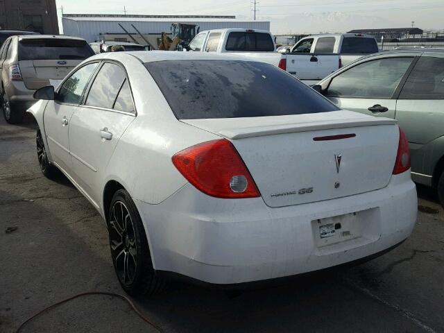 1G2ZG57B684109627 - 2008 PONTIAC G6 BASE WHITE photo 3