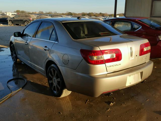 3LNHM26T97R634949 - 2007 LINCOLN MKZ SILVER photo 3