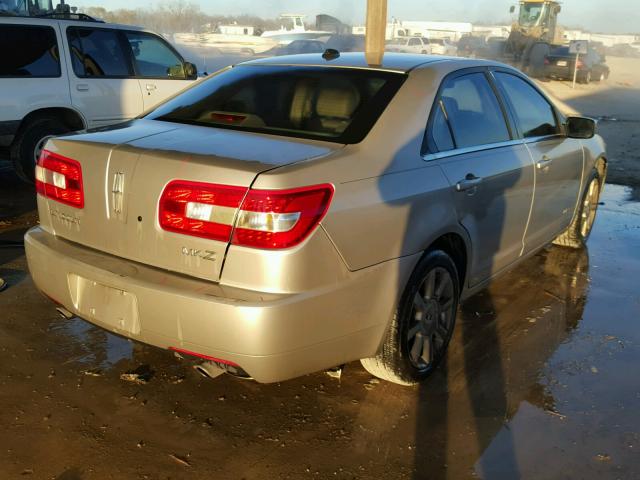 3LNHM26T97R634949 - 2007 LINCOLN MKZ SILVER photo 4