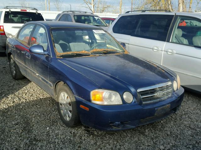 KNAGD126745255664 - 2004 KIA OPTIMA LX BLUE photo 1