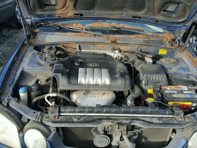 KNAGD126745255664 - 2004 KIA OPTIMA LX BLUE photo 7