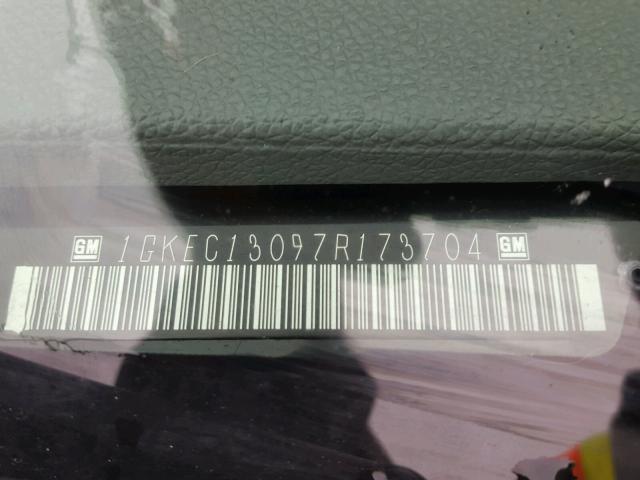 1GKEC13097R173704 - 2007 GMC YUKON BLACK photo 10