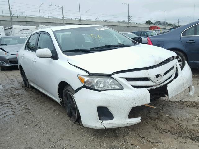 2T1BU4EE3BC750591 - 2011 TOYOTA COROLLA BA WHITE photo 1