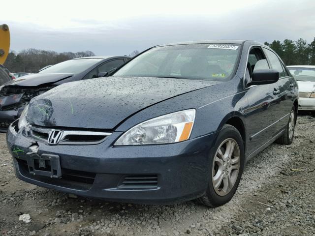 1HGCM56896A173404 - 2006 HONDA ACCORD EX BLUE photo 2