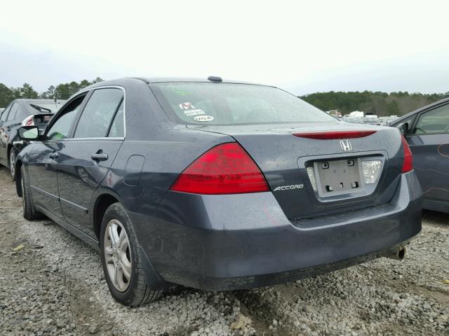 1HGCM56896A173404 - 2006 HONDA ACCORD EX BLUE photo 3