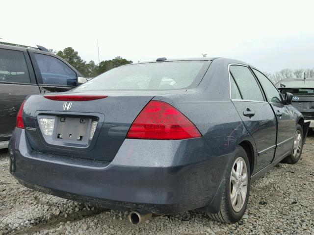 1HGCM56896A173404 - 2006 HONDA ACCORD EX BLUE photo 4