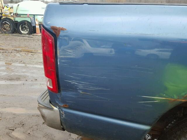 1D7HA18N54S534682 - 2004 DODGE RAM 1500 S BLUE photo 9