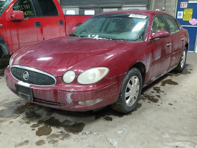 2G4WC532X51329274 - 2005 BUICK LACROSSE C BURGUNDY photo 2