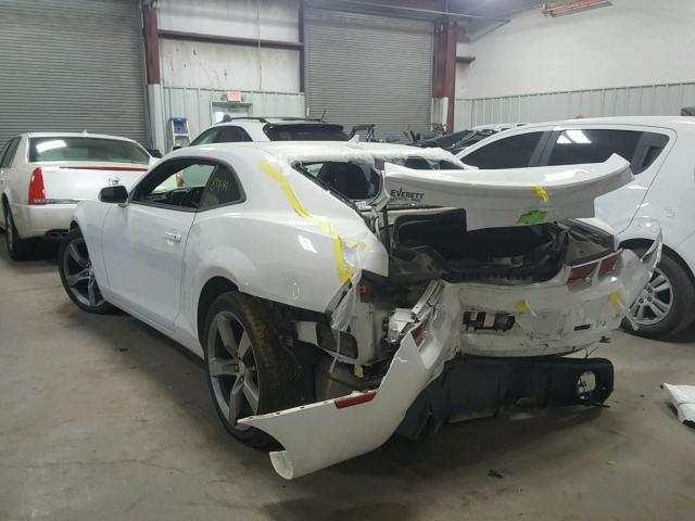 2G1FC1E39C9203336 - 2012 CHEVROLET CAMARO LT WHITE photo 3