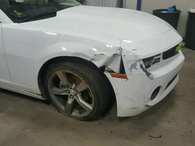 2G1FC1E39C9203336 - 2012 CHEVROLET CAMARO LT WHITE photo 9