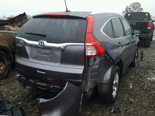 2HKRM3H72FH526379 - 2015 HONDA CR-V EXL GRAY photo 4