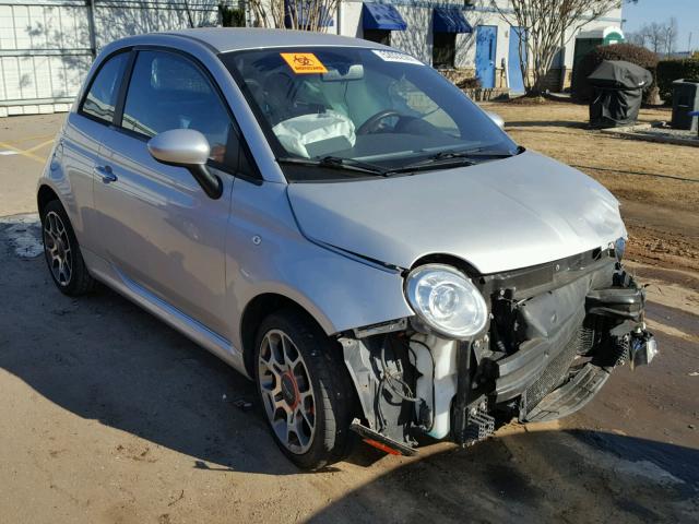 3C3CFFBR4DT737077 - 2013 FIAT 500 SPORT SILVER photo 1