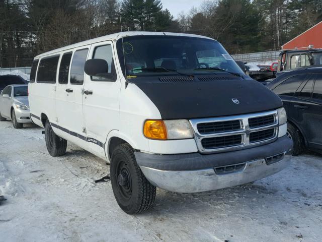 2B5WB35Y5YK149964 - 2000 DODGE RAM WAGON WHITE photo 1