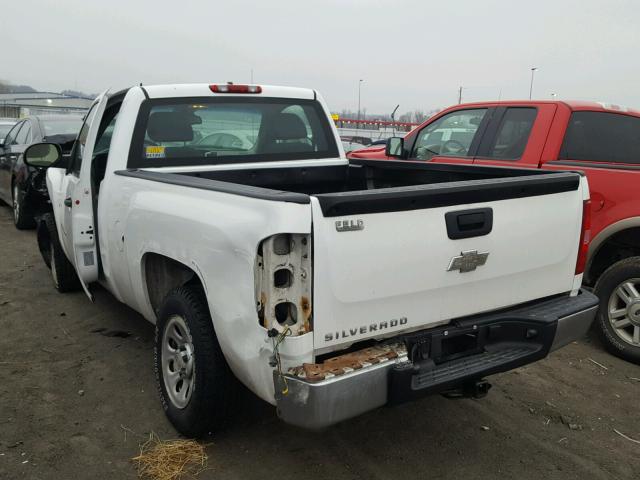 1GCEC14C87Z533565 - 2007 CHEVROLET SILVERADO WHITE photo 3