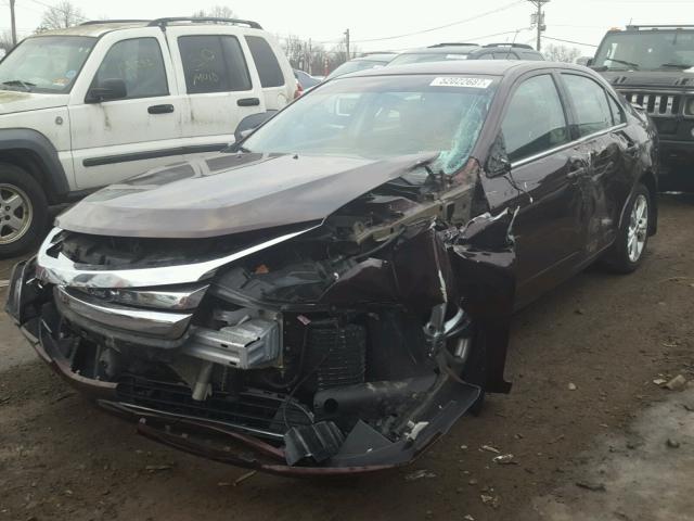 3FAHP0HA4CR134547 - 2012 FORD FUSION SE BURGUNDY photo 2