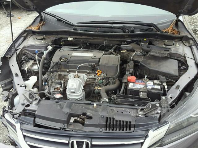 1HGCR2F34EA270089 - 2014 HONDA ACCORD LX GRAY photo 7