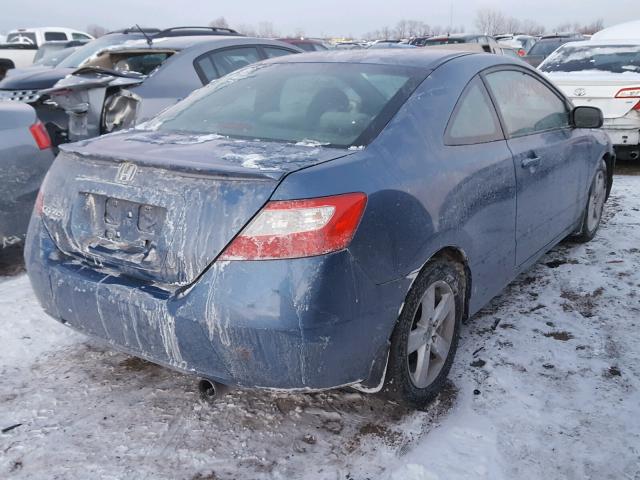 2HGFG12856H502474 - 2006 HONDA CIVIC EX BLUE photo 4