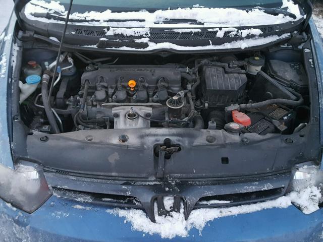 2HGFG12856H502474 - 2006 HONDA CIVIC EX BLUE photo 7