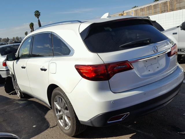 5FRYD3H86EB010378 - 2014 ACURA MDX ADVANC 白色 照片 3