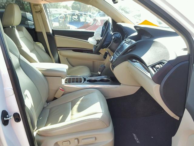 5FRYD3H86EB010378 - 2014 ACURA MDX ADVANC 白色 照片 5