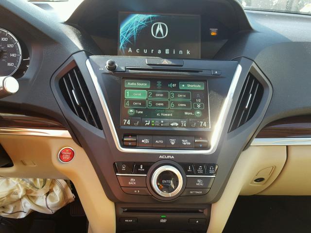 5FRYD3H86EB010378 - 2014 ACURA MDX ADVANC 白色 照片 9