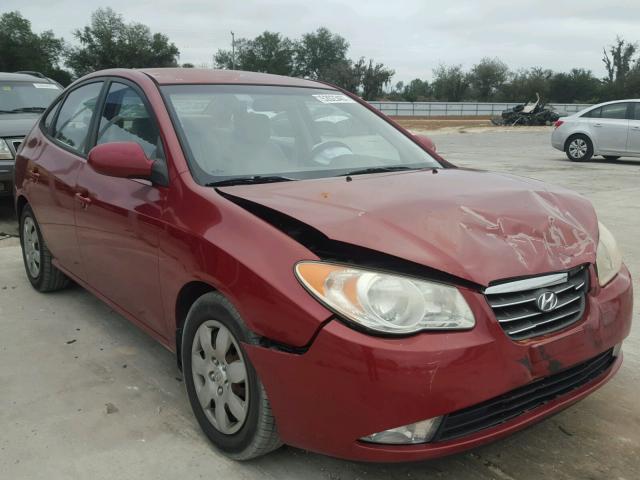 KMHDU46D58U555274 - 2008 HYUNDAI ELANTRA GL RED photo 1