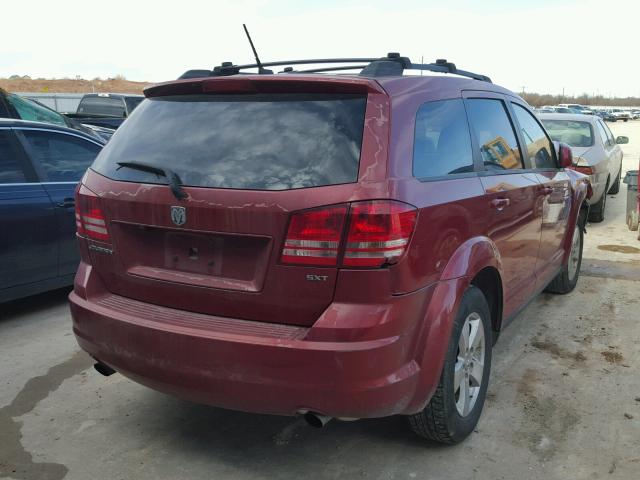 3D4GG57V59T245503 - 2009 DODGE JOURNEY SX RED photo 4