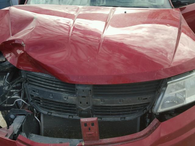 3D4GG57V59T245503 - 2009 DODGE JOURNEY SX RED photo 7