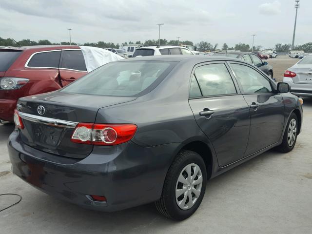 2T1BU4EE3DC984314 - 2013 TOYOTA COROLLA BA CHARCOAL photo 4