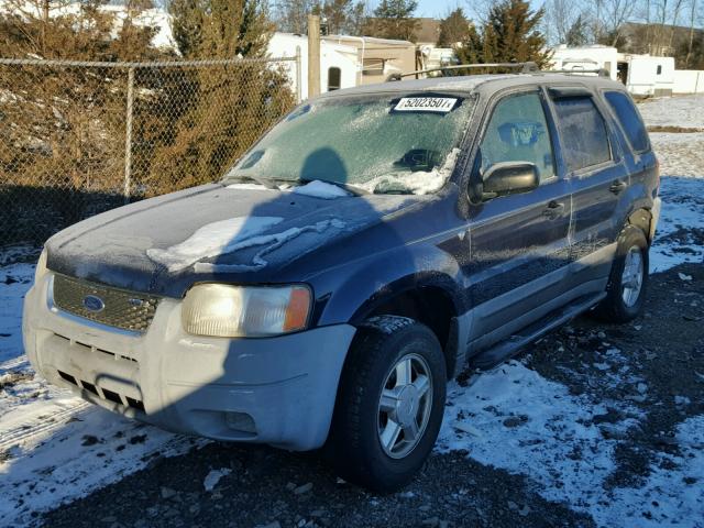 1FMCU02122KA14640 - 2002 FORD ESCAPE XLS BLUE photo 2