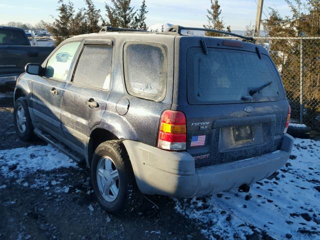 1FMCU02122KA14640 - 2002 FORD ESCAPE XLS BLUE photo 3