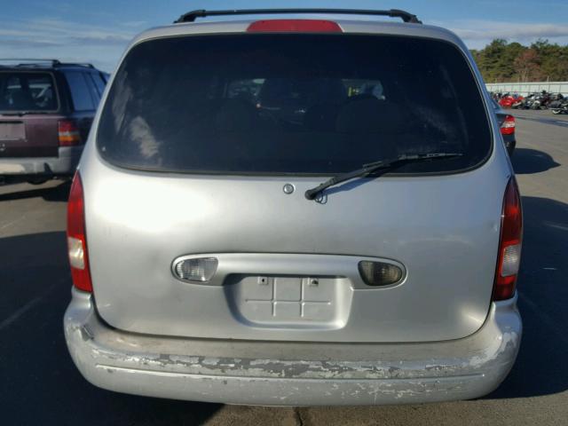 4N2ZN15T31D824812 - 2001 NISSAN QUEST GXE SILVER photo 9