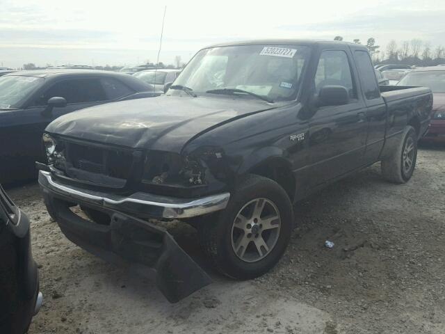 1FTYR44U92TA30922 - 2002 FORD RANGER SUP BLACK photo 2