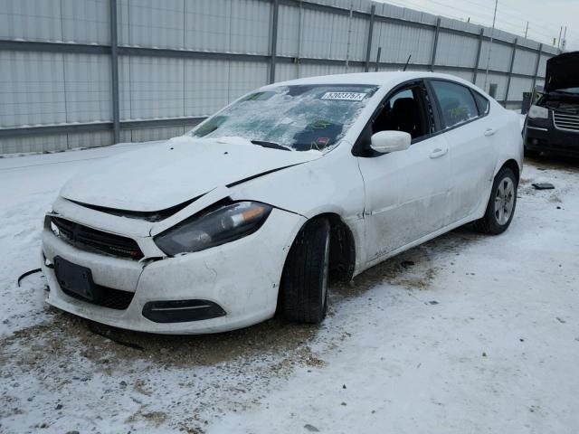 1C3CDFBB9FD128522 - 2015 DODGE DART SXT WHITE photo 2