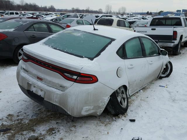 1C3CDFBB9FD128522 - 2015 DODGE DART SXT WHITE photo 4