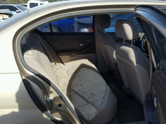 1G1ZS58F17F240262 - 2007 CHEVROLET MALIBU LS BEIGE photo 6