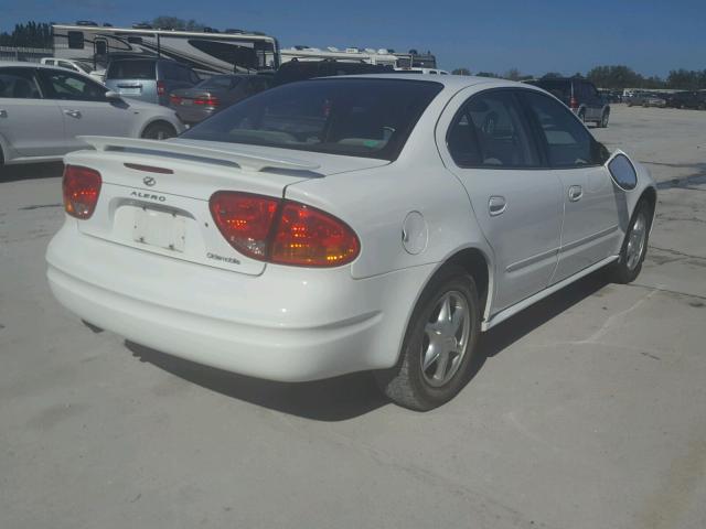 1G3NL52EX1C200354 - 2001 OLDSMOBILE ALERO GL WHITE photo 4