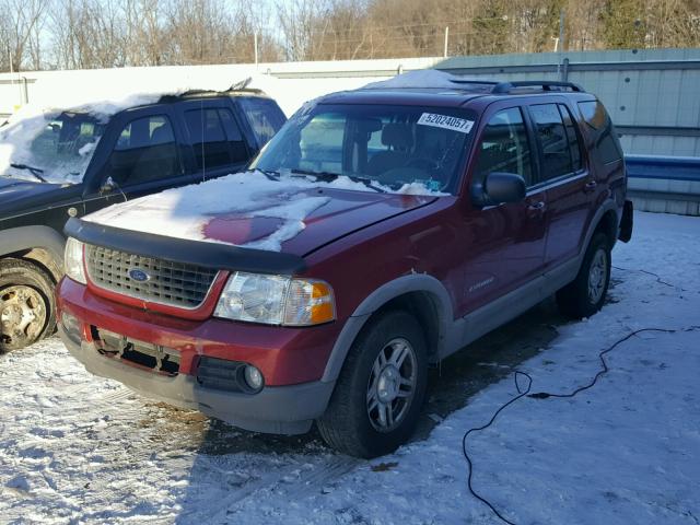 1FMZU73K02ZC94415 - 2002 FORD EXPLORER X MAROON photo 2