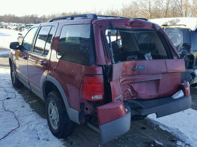 1FMZU73K02ZC94415 - 2002 FORD EXPLORER X MAROON photo 3