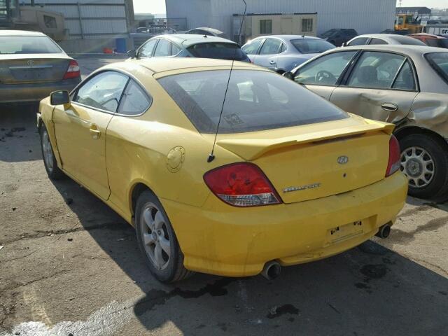 KMHHM65D46U191926 - 2006 HYUNDAI TIBURON GS YELLOW photo 3