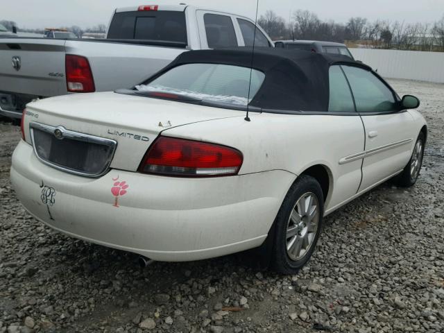 1C3EL65R04N131725 - 2004 CHRYSLER SEBRING LI WHITE photo 4