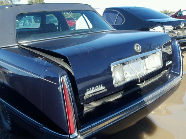 1G6KD52Y0TU306032 - 1996 CADILLAC DEVILLE BLUE photo 9