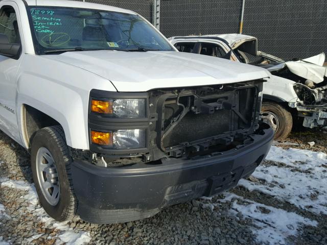 1GCNCPEH0EZ412605 - 2014 CHEVROLET SILVERADO WHITE photo 9